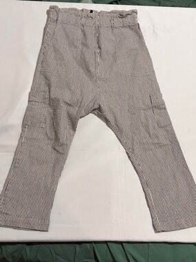 Pietsie Hickory Stripe Drop Crotch Utility Pants Size Small | Made in California